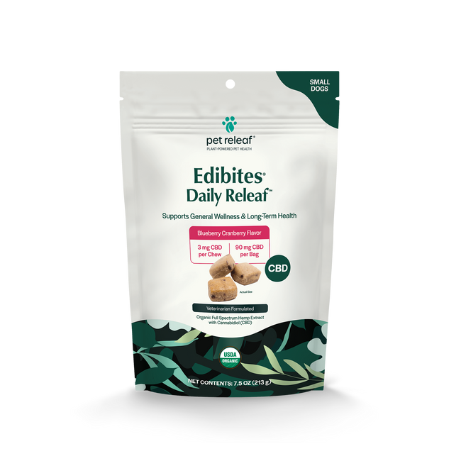Daily Releaf CBD Edibites For Small Dogs – Blueberry Cranberry