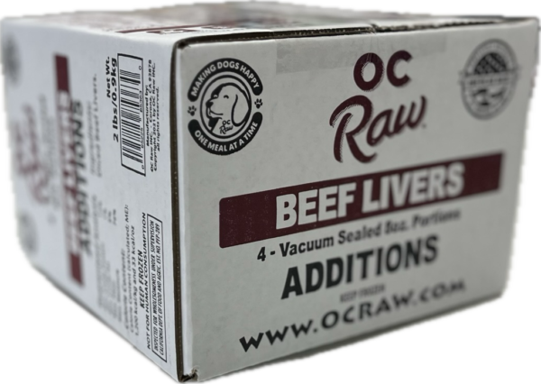 OC Raw Beef Livers Additions 2lb 