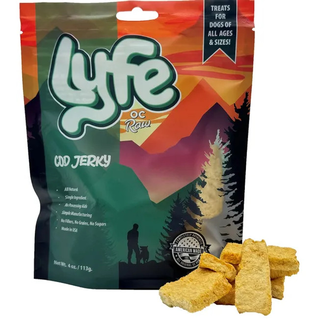 OC Raw Lyfe Cod Jerky 4oz