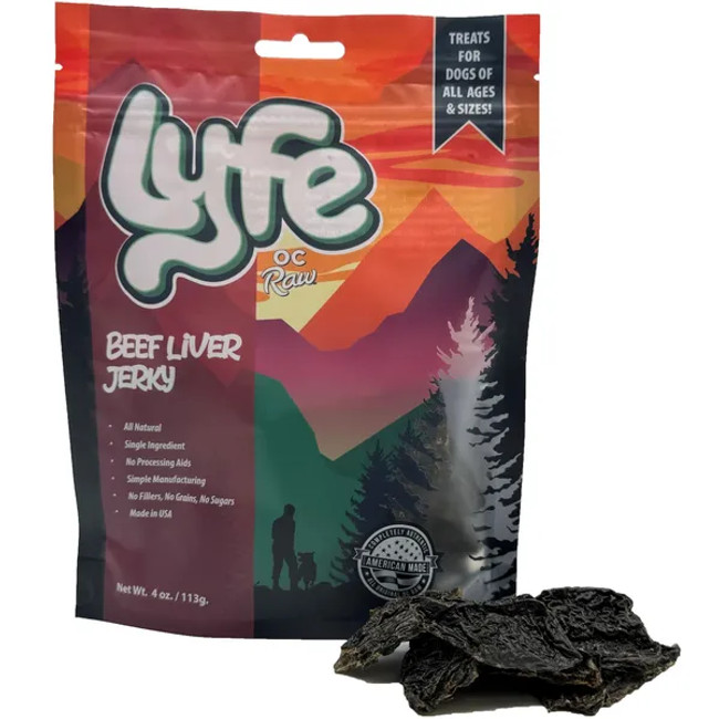 OC Raw Lyfe Beef Liver Jerky 4oz