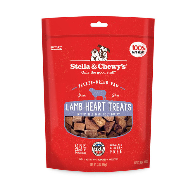 Stella and Chewys Lamb Heart Treats 3oz
