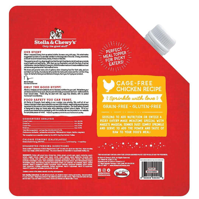 Stella and Chewy's Marie’s Magical Dinner Dust Cage-Free Chicken