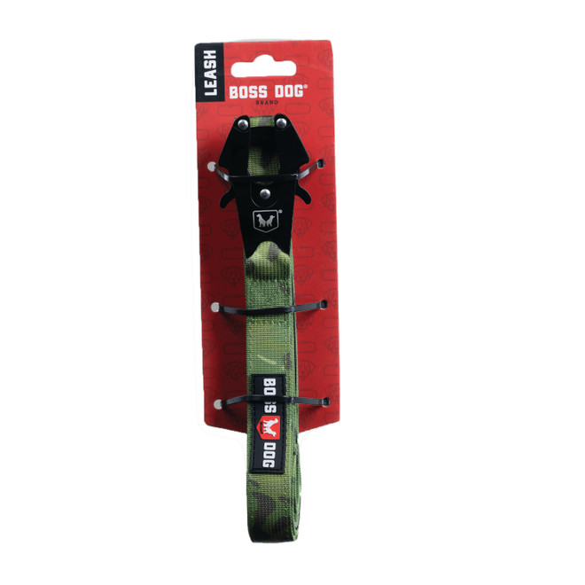 Boss Dog Tactical Leash Green Camo 