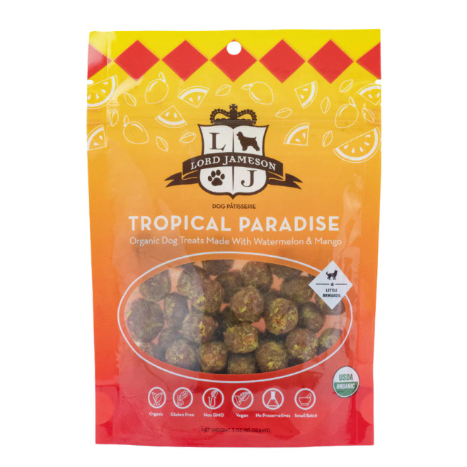 Lord Jameson Tropical Paradise Organic Dog Treats 3oz