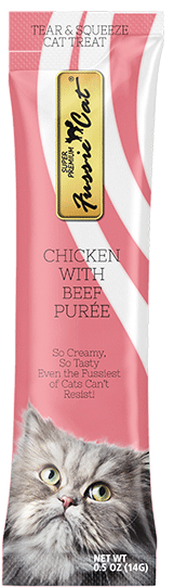FUSSIE CAT CHICKEN W/ BEEF PURÉE 4pk