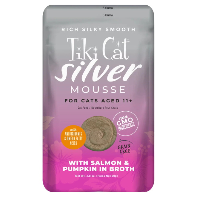 Tiki Cat Silver Mousse w/ Salmon & Pumpkin 2.8oz