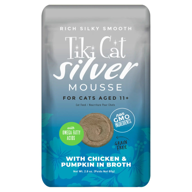 Tiki Cat Silver Mousse w/ Chicken & Pumpkin 2.8oz