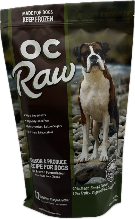 OC Raw Venison & Produce Patties 6lb