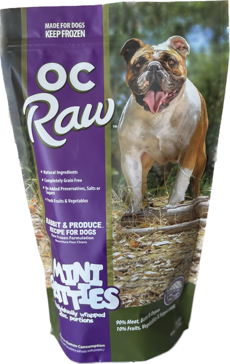 OC Raw Rabbit & Produce Patties 