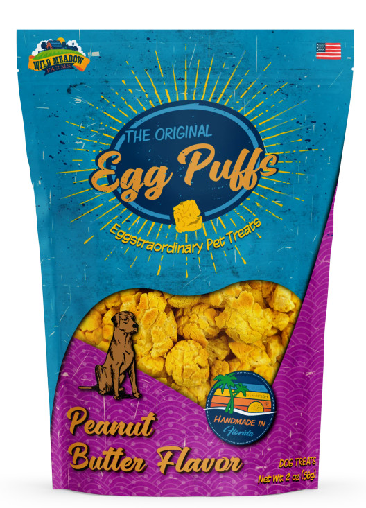 Wild Meadow Farms Egg Puffs Peanut Butter 2oz