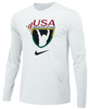 Nike Youth USAW Team Legend LS Crew - White