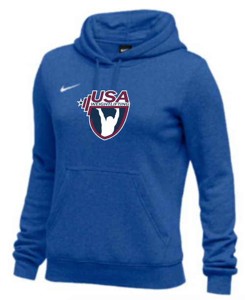 Nike Women's USAW Club Fleece Pullover Hoodie - Royal