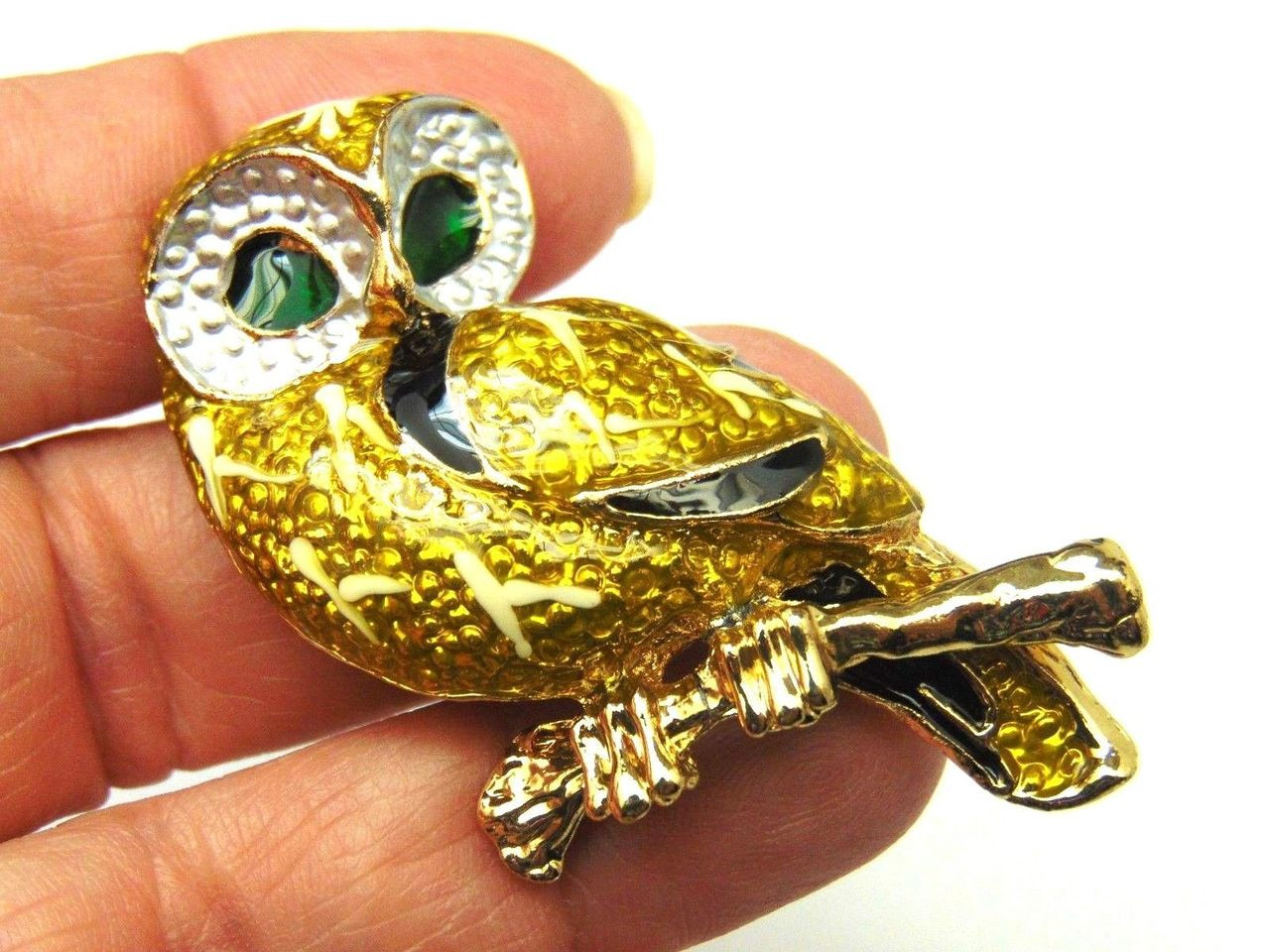 Owl Bird Pin Brooch Wise Old Hoot Night Harry Potter