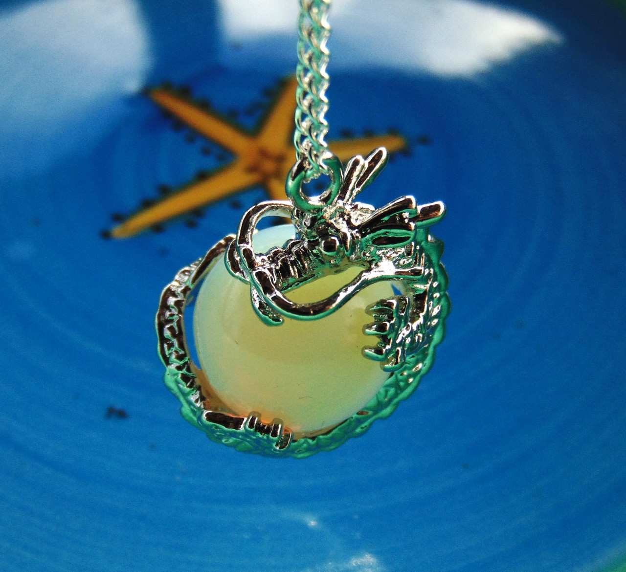 Dragon Septarian Pendant - Natural Crystal Healing Necklace For Men & Women