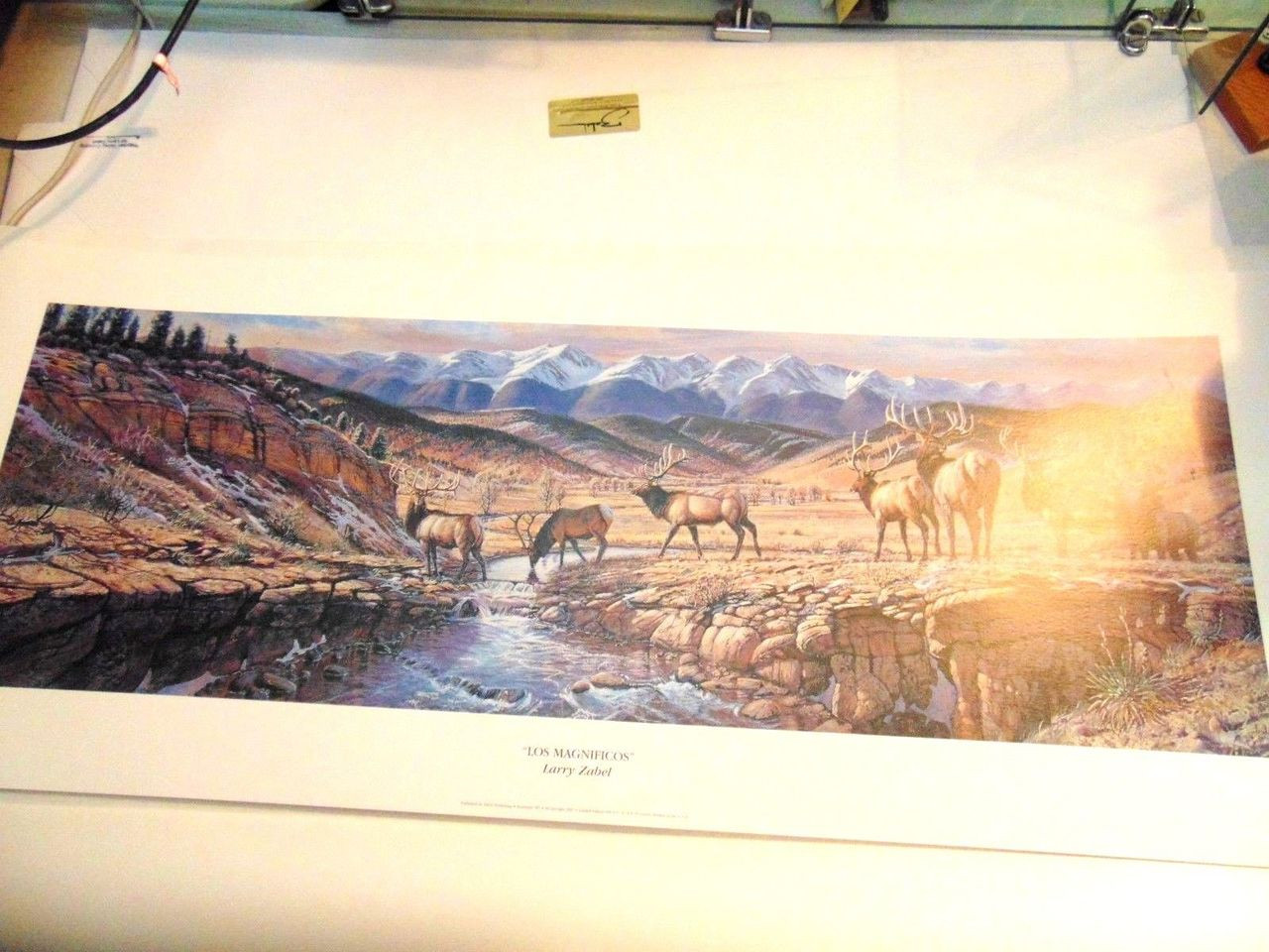 LOS MAGNIFICOS LARRY ZABEL A/P SIGNED NUMBERED PRINT 27/50 GICLEE