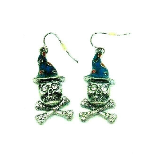 Vtg Skull Reaper Pewter Sword Letter Opener Rhinestone Signed 1996 Handle