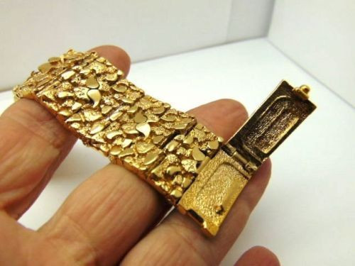 fake gold nugget bracelet