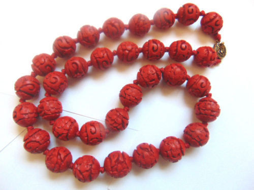 cinnabar beads