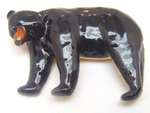 Bear Pin Grizzly Jet Black Alaska Polar Cub Claws