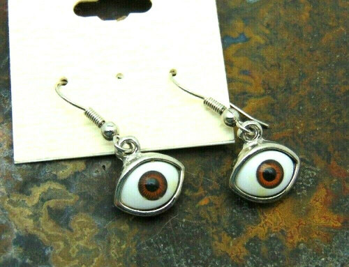 Eye of Horus Earrings Udjat Pierced Egyptian Protector