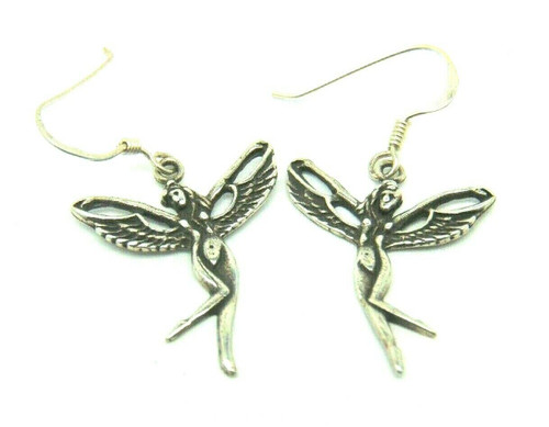 Isis Egyptian Goddess Earrings 925 Sterling Silver Pierced #1 Isis Egyptian Goddess Earrings 925 Sterling Silver Pierced #1
