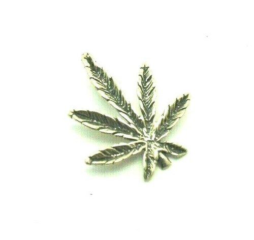 Marijuana Charm Sterling Weed Pot Leaf 925 Pendant Cannabis Stamped