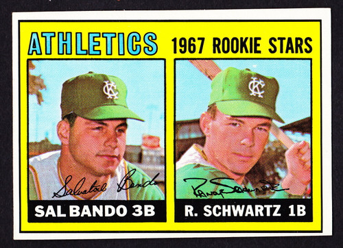 Rookie Stars Sal Bando R. Schwartz 1967 Topps #33 Athletics Kansas City
