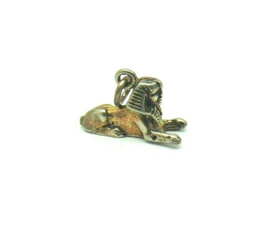 Great Sphinx Giza Charm Sterling 3D Egypt Made in USA