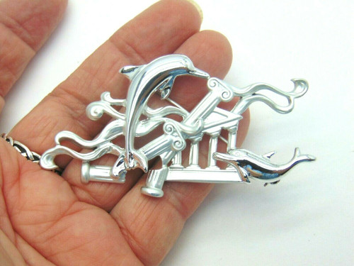 Dolphin  AJC Pin Mt Olympus Greek Mythology Brooch