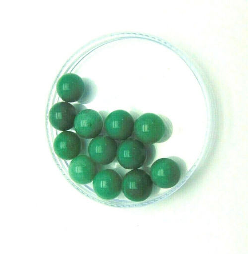 Chrysoprase 12mm Round Natural Stones Marbles 12Pc Lot