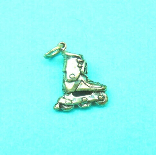 Rollerblade Skate Charm Sterling Silver 925 Stamped Tested Vintage