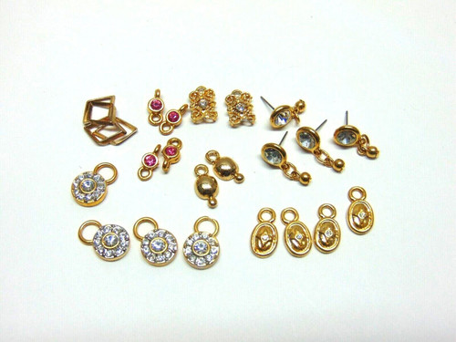 Rhinestone Crystal Findings Spacers Lot DIY Accents Beads