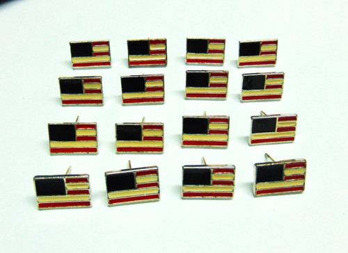 USA Flag Earrings Vintage Stripes Silver Fundraiser Lot DazzleCity