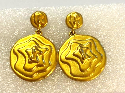 Vintage Star Seashell Earrings Abstract Pierced 90's DazzleCity