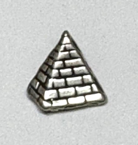 Egyptian Pyramid Charm Sterling Silver Vintage 925 Luxor DazzleCity