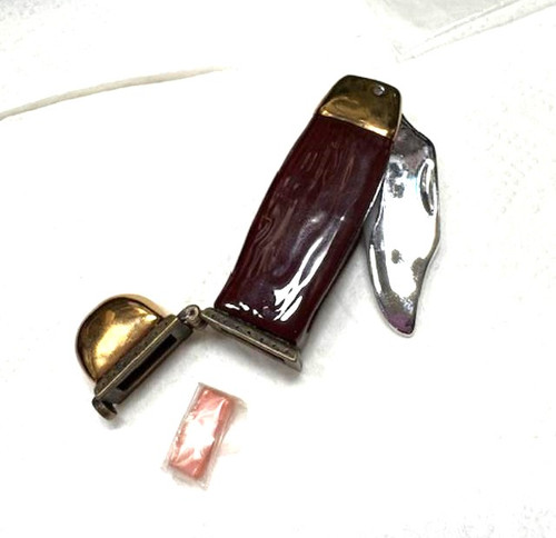 PHB Porcelain Hinged Trinket Box Pocket Knife Bandaid Midwest DazzleCity