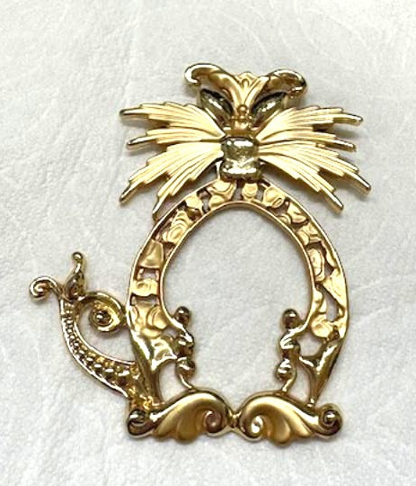 Cool Cat Pin Brooch Vintage Lion Kitty BIG DazzleCity