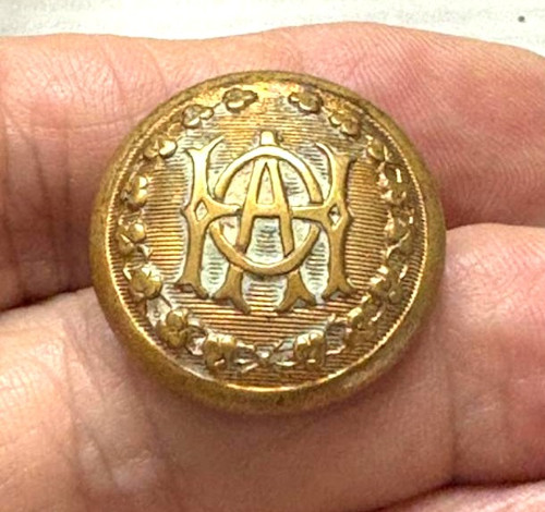 ANCIENT ORDER Of HIBERNIANS AOH IRISH BRIGADE CIVIL WAR BUTTON 14mm DazzleCity