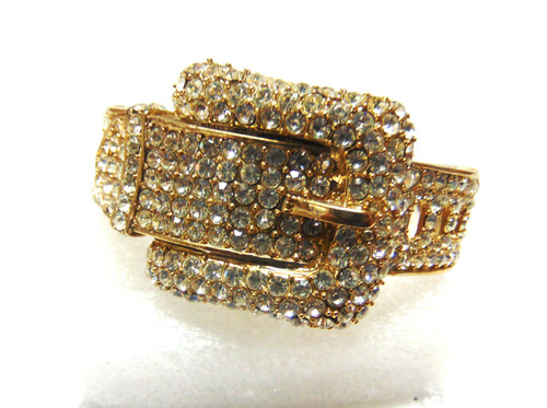 Awesome Buckle Bracelet Vintage Cowboy Rhinestone Crystal DazzleCity