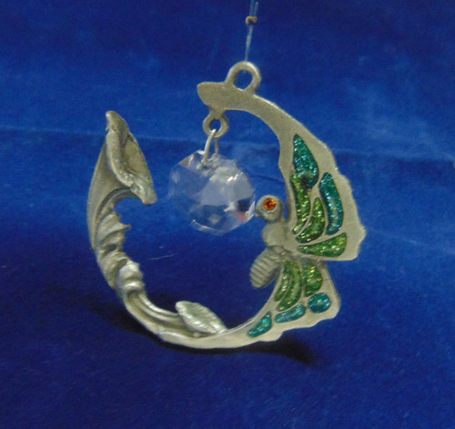 Butterfly Suncatcher Pewter Swarovski Crystal Window BeadRage