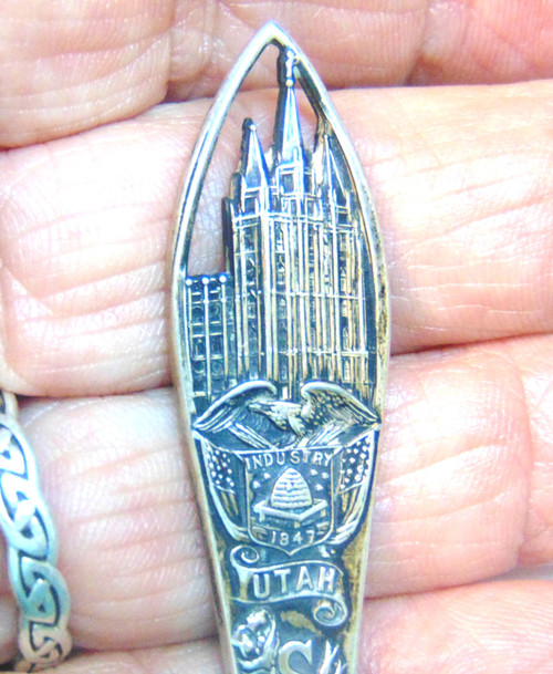 Salt Lake City Spoon Sterling Utah Mormon Tabernacle Antique DazzleCity