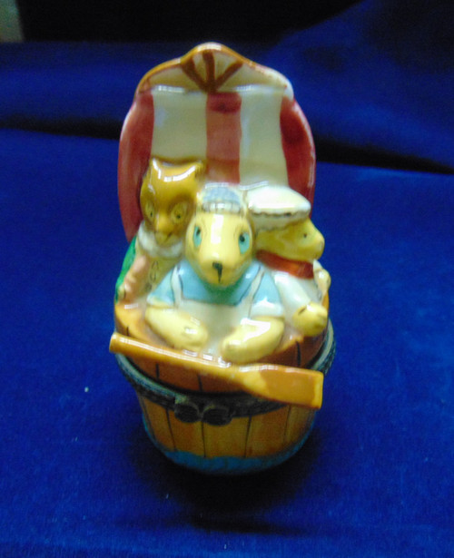 3 Men in Tub Trinket Box Rub a Dub Vintage DazzleCity