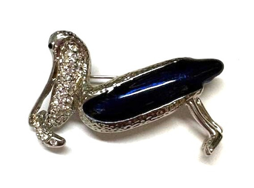 Seagull Pin Pelican Gannet Albatross Sea Birds Rhinestone Crystal DazzleCity