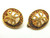 Clip Earrings Topaz Button Braided Rope Rhinestone Crystal DazzleCity