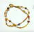 Pearl Tiger Eye Star Bracelet Signed Double Strand Bead Kias,