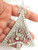 Angel Christmas Tree Pin Star Brooch Rhinestone Opaline Crystal USA