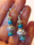 Sterling Silver Turquoise Earrings  Pierced Chunky Kingman