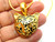 Tiger Panther Necklace Pendant Rhinestone Crystal Cat DazzleCity