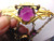 Antique Victorian GF Amethyst Pin Brooch CHATELAINE