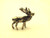 Moose Elk Antler Charm Deer Sterling Silver 925